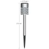 Lampa solara pentru gradina, LED, 6.2x37.5 cm, Sabik