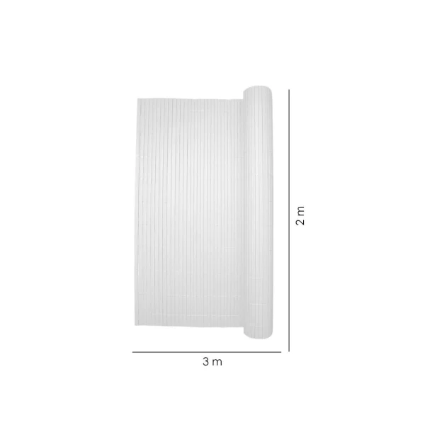 Paravan pentru balcon, terasa, gard, PVC, tip bambus, 1300 g/m2, UV, 3x2 m