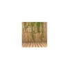Gard/paravan din bambus natural, 5x1.5 m, sarma zincata