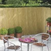 Gard/paravan din bambus natural, 5x1.5 m, sarma zincata