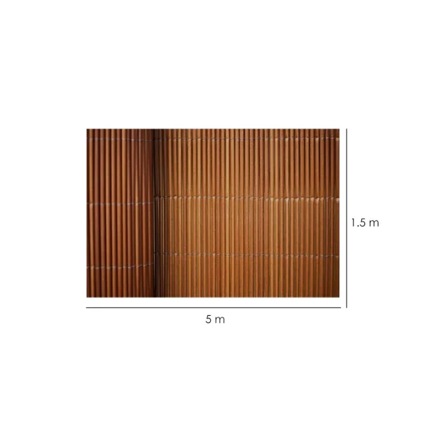 Gard gradina/paravan din rachita naturala, 5x1.5 m