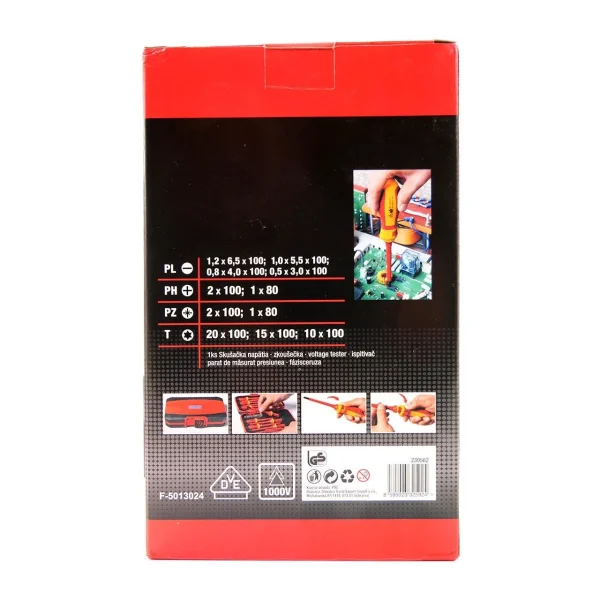 Trusa surubelnite electrician 1000 V, set 12 piese, Strend Pro