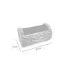 Vas flori dreptunghiular pentru gradina, model scoarta copac, 34 x 21 cm, aspect rustic