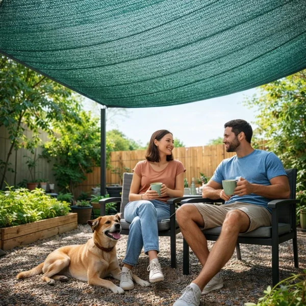 Plasa de umbrire, HDPE, 230 g/mp, grad de umbrire 95%, verde, 1.5x10 m 