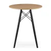 Masa stil scandinav, Artool, rotund, MDF si lemn, natur, 60x73 cm