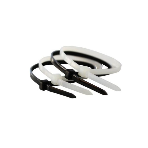 Coliere (fasete) plastic albe 2.5x150 mm, set 100 buc, Beorol
