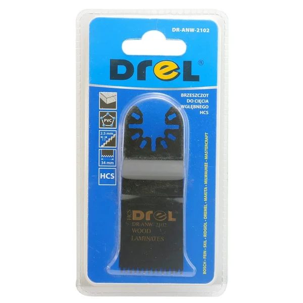 Panza/lama fierastrau, pentru multifunctional, HCS, pentru lemn, 34 mm, Drel