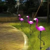 Set 3 x Lampa Solara estetica exterioara de gradina model "Flamingo"