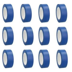 Set 12 benzi de mascare pentru vopsit, albastra, 48 mmx 50 m, rezistenta UV 14 zile, adeziv acrilic, Artool