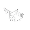 Suport grinda metalic, zincat, 120 mm, Strend Pro