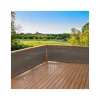 Paravan pentru balcon, terasa, gard, UV, 800 g/m2, maro, negru, 3x0.9 m