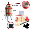 Teasc, presa, pentru zdrobit struguri, fructe, 6 L, 27x56 cm