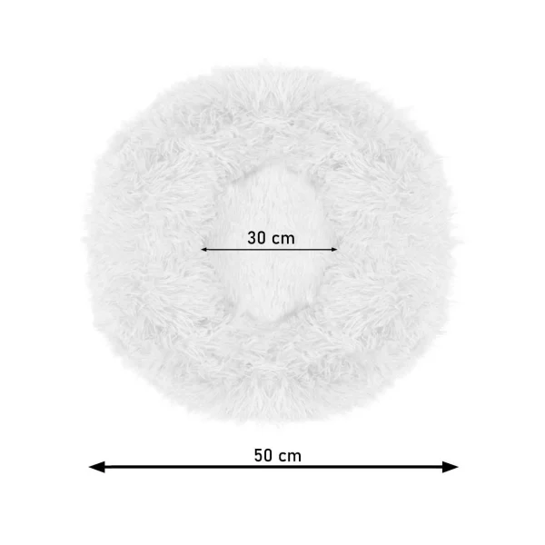 Culcus moale, pentru caine/pisica, bej, 50 cm