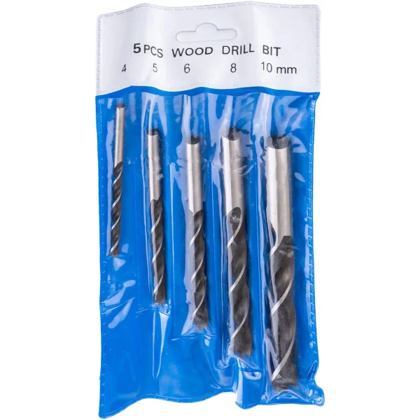 Set 5 burghie pentru lemn, 4-10 mm, Richmann