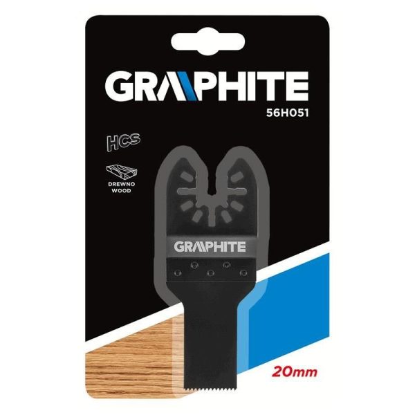 Panza/lama fierastrau, pentru multifunctional, HCS, pentru lemn, 20 mm, GRAPHITE
