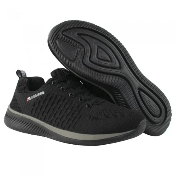 Pantofi casual, textil, talpa spuma Eva, negru si gri, marime 39, ART.MAS