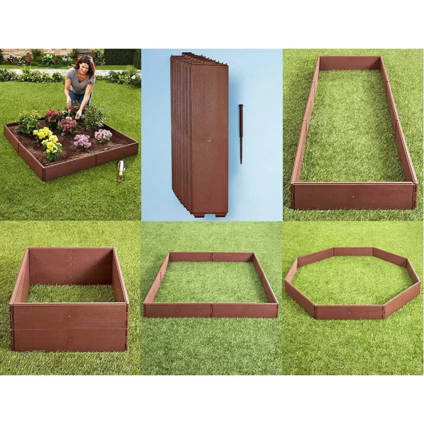Cutie pentru flori, legume din polipropilena, 8 piese 57x13cm