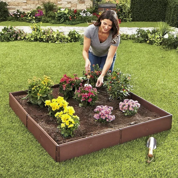 Cutie pentru flori, legume din polipropilena, 8 piese 57x13cm