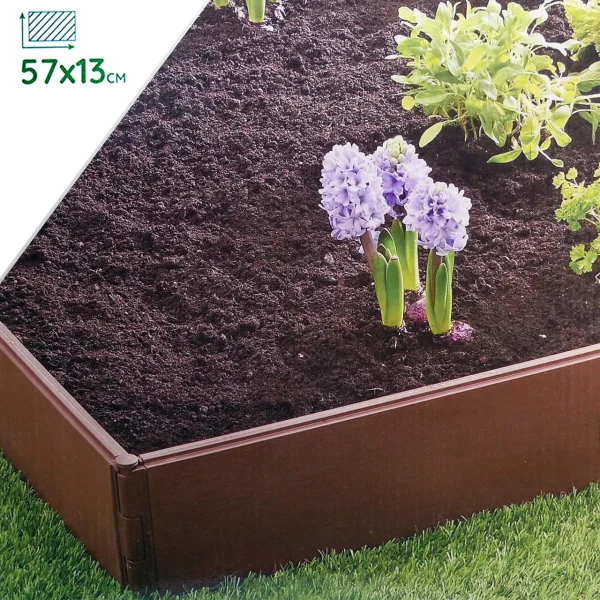 Cutie pentru flori, legume din polipropilena, 8 piese 57x13cm