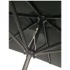 Umbrela plaja, cu manivela, gri antracit, 230 cm, Zoe