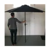 Umbrela plaja, cu manivela, gri antracit, 230 cm, Zoe
