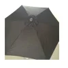 Umbrela plaja, cu manivela, gri antracit, 230 cm, Zoe