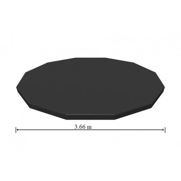 Prelata acoperire piscina, PVC, neagra, 366 cm, Bestway