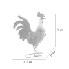 Decoratiune gradina, metalica, cocos, 37.5x17x51 cm