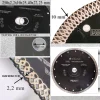 Disc diamantat turbo subtire, placi ceramice, taiere umeda si uscata, 250 mm/25.4 mm, Richmann Exclusive