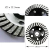 Disc diamantat slefuire uscata, turbo, beton, 125 mm/22.23 mm, Richmann Exclusive