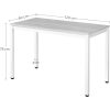Masa pentru sufragerie/living, Artool, pal, metal, maro rustic si negru, 120x60x75 cm