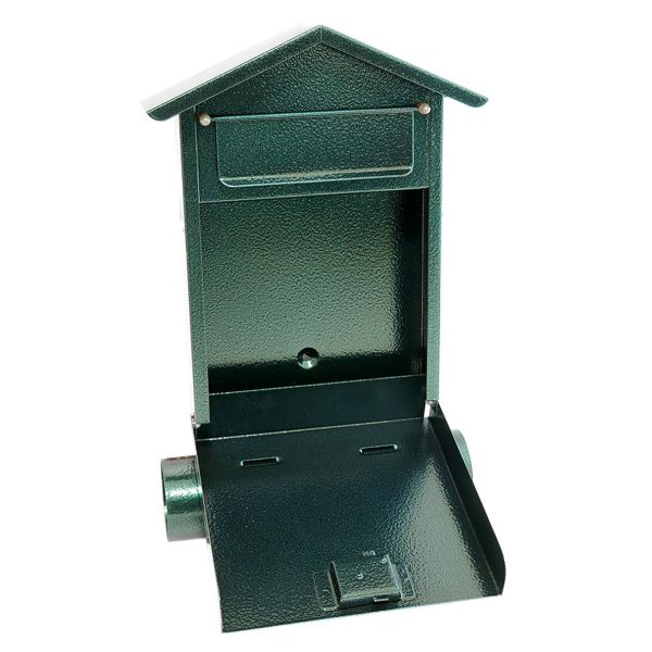 Cutie postala, cu loc pentru ziar, verde, format B6, 23x7x37.5 cm, Damech