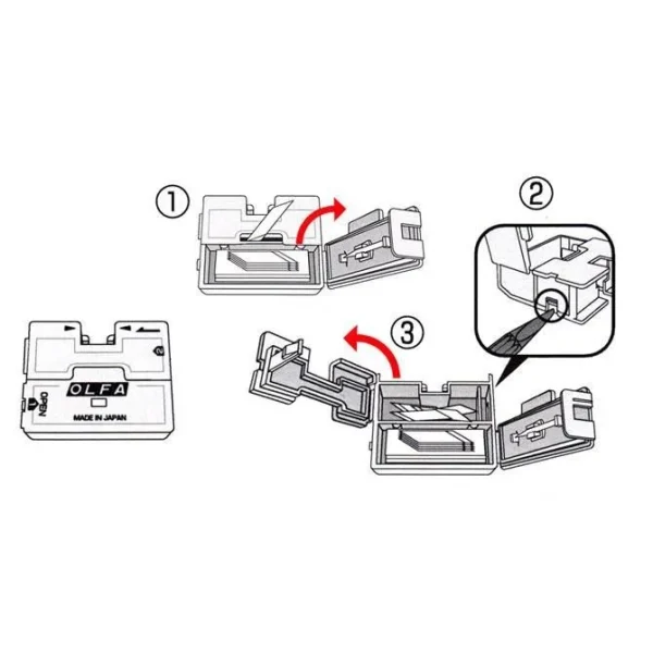 Cutter + 30 lame rezerva, pentru decoratii, OLFA