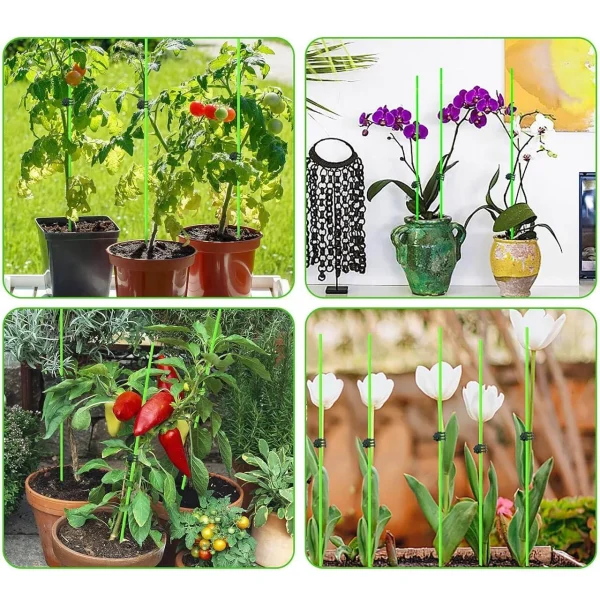 Suport/arac pentru plante, rosii, fibra de sticla, verde, 0.79x180 cm, Artool