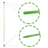 Suport/arac pentru plante, rosii, fibra de sticla, verde, 0.79x180 cm, Artool