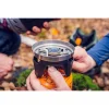 Aragaz camping, portabil, cu gaz, aprindere piezo, 3 in 1, 2200 W, inox, cu oala, NEO