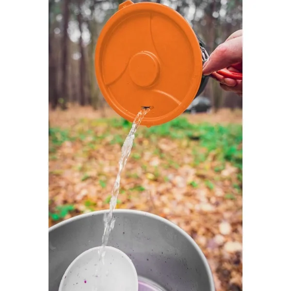 Aragaz camping, portabil, cu gaz, aprindere piezo, 3 in 1, 2200 W, inox, cu oala, NEO