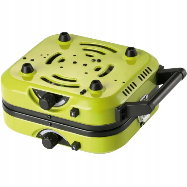 Aragaz camping, portabil, Meva, 2 in 1, doua arzatoare, cu plita, pentru doza de gaz de 230/450 g