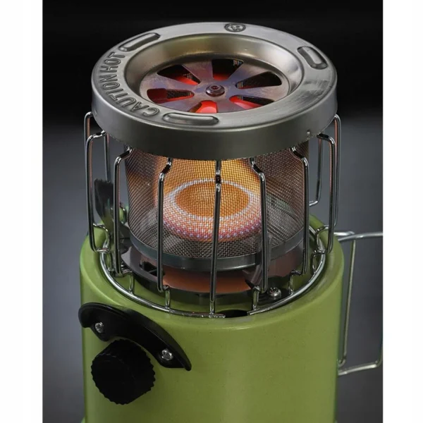 Aragaz camping, portabil, Meva, 2 in 1, incalzitor, un arzator, aprindere piezo-electrica