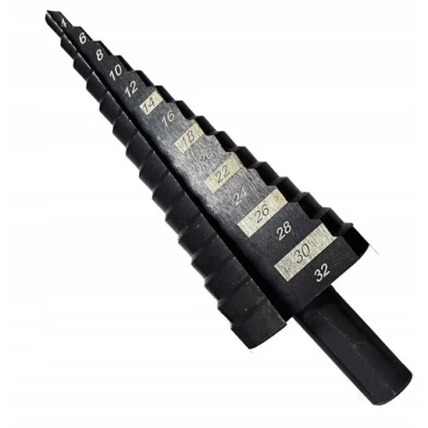 Burghiu pentru metal, in trepte, nitrura de titan, 4-32 mm, Richmann Exclusive