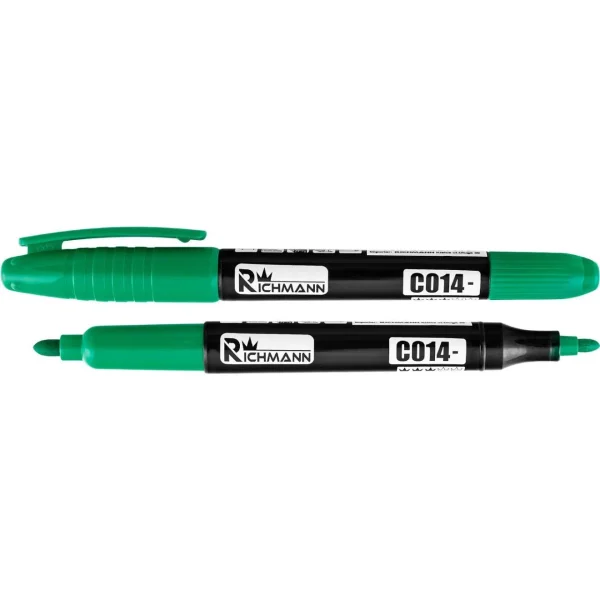 Set 36 buc marker permanent subtire, 2 capete, 4 culori, RICHMANN
