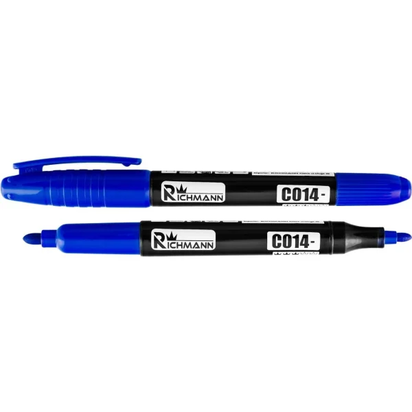 Set 36 buc marker permanent subtire, 2 capete, 4 culori, RICHMANN