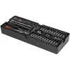 Set capete diverse cu cheie, sertar TIP A (385x150 mm) pentru dulap mobil, 1/4", 4-14 mm, 44 elemente, RICHMANN EXCLUSIVE