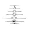 Set filiere, sertar TIP B (385x290 mm) pentru dulap mobil, M1-M12, M5-M20, 7 elemente, RICHMANN EXCLUSIVE