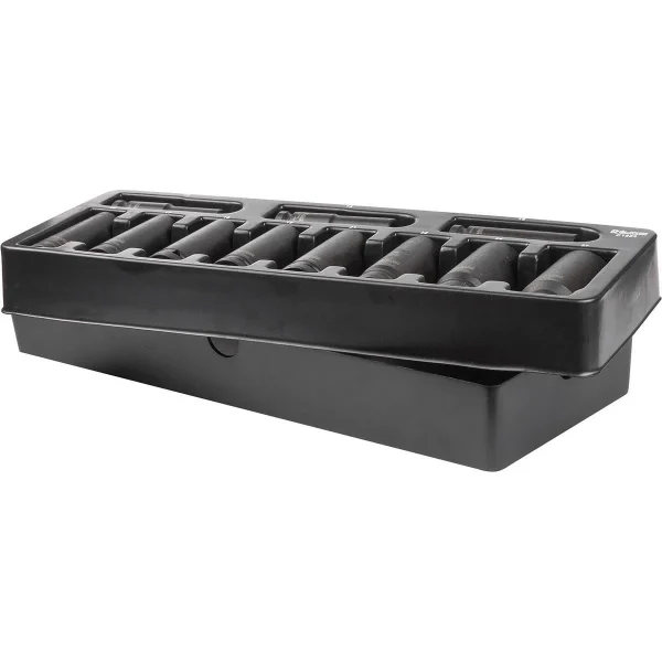 Set capete tubulare de impact lungi, sertar TIP A (385x150 mm) pentru dulap mobil, 13-27 mm, 1/2", 11 buc, Richmann exclusive