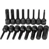 Set capete tubulare de impact TORX si IMBUS, sertar TIP A (385x150 mm) pentru dulap mobil, T30-T80, H5-H19, 1/2", 16 buc, RICHMANN EXCLUSIVE