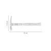 Ciocan zidar ingust, maner fibra, 510 g, RICHMANN EXCLUSIVE