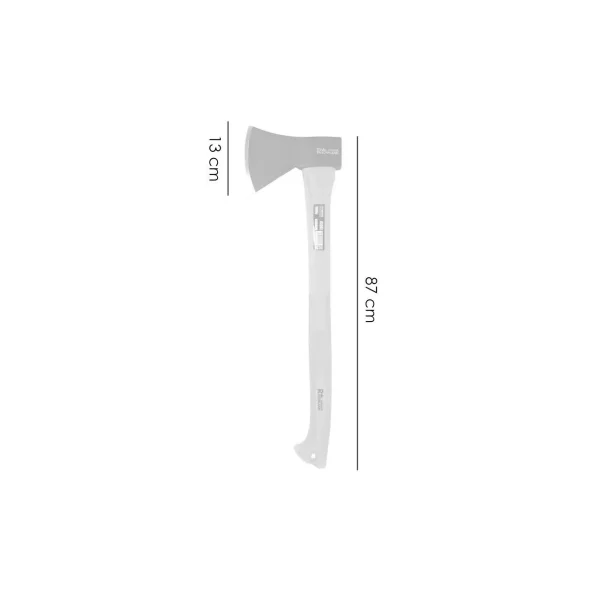 Topor, coada fibra, maner cauciucat, 1.25 kg, 13x87 cm, Richmann Exclusive