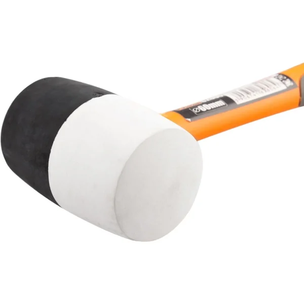 Ciocan cauciuc, alb-negru, maner fibra, 910g, Richmann Exclusive