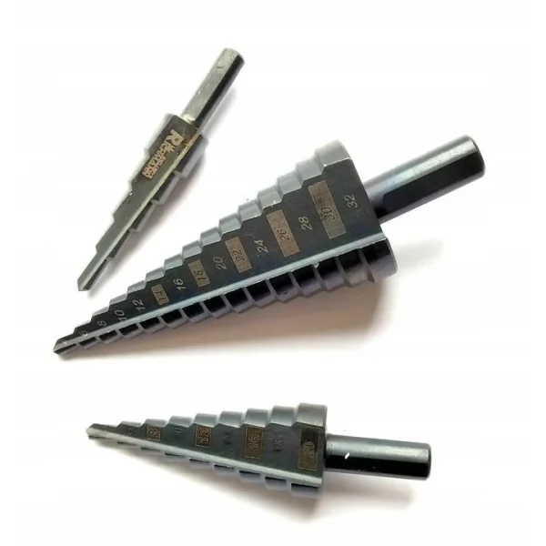 Burghie pentru metal, in trepte, nitrura de titan, set 3 buc, 4-12/20/32 mm, Richmann Exclusive